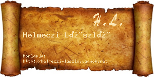 Helmeczi László névjegykártya