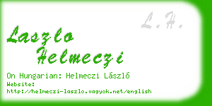 laszlo helmeczi business card