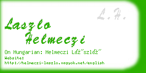 laszlo helmeczi business card